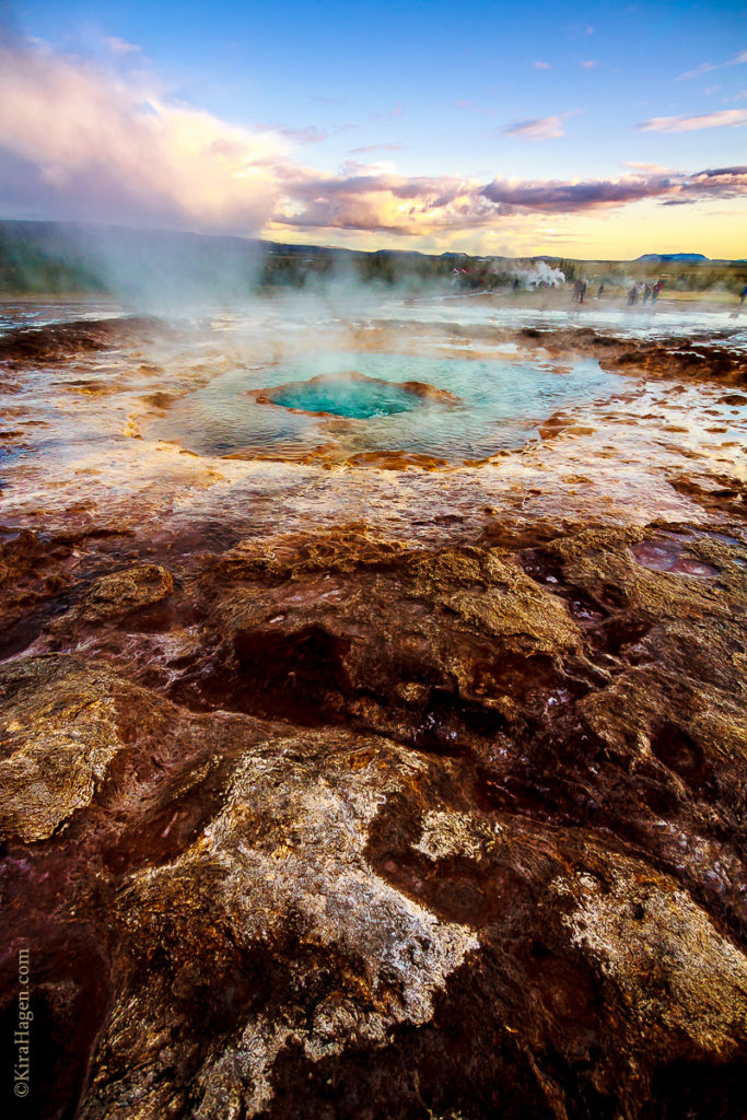 Iceland's most famous geysers, Stokkur and Geysir, are in Geysir National Park.